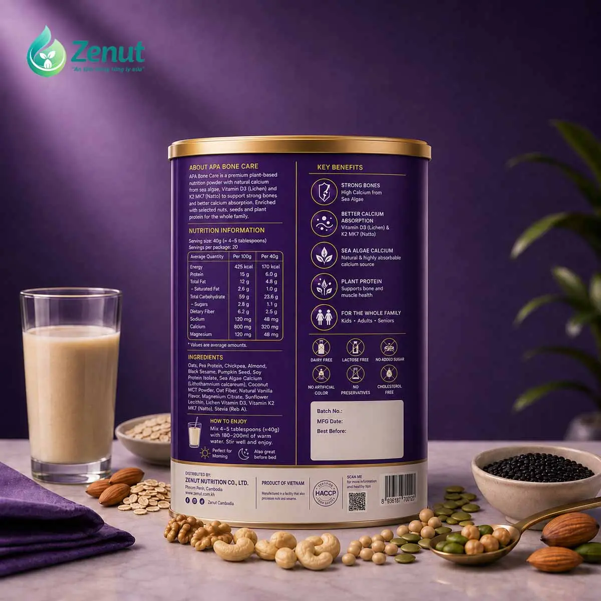 Hình minh họa concept mặt sau APA Bone Care; thông tin thương mại cuối cùng cần được phê duyệt