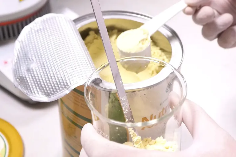 製品完成時のNutri Fiberサンプルの確認